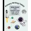 Independently published Primary Writing Journal For Grades K-2 With Dotted Midline To Help Learn And Practice ABCs. Upper and Lower Case Alphabet Is The First Page, With 100 Pages For Writing Practice
