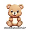 Independently published Teddy Bear Handwriting Practice Paper: Wide Lines With Dotted Midline | For Students Learning To Write Letters | Grades K-2 School | Gift For Cuddly Animal Lovers | 8.5 x 11...