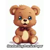 Independently published Teddy Bear Handwriting Practice Paper: Wide Lines With Dotted Midline | For Students Learning To Write Letters | Grades K-2 School | Gift For Cuddly Animal Lovers | 8.5 x 11...