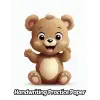 Independently published Teddy Bear Handwriting Practice Paper: Wide Lines With Dotted Midline | For Students Learning To Write Letters | Grades K-2 School | Gift For Cuddly Animal Lovers | 8.5 x 11...