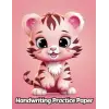 Independently published Tiger Handwriting Practice Paper: Wide Lines With Dotted Midline | For Students Learning To Write Letters | Grades K-2 School | Gift For Safari Animal Lovers | 8.5 x 11 Inch...