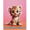 Independently published Tiger Handwriting Practice Paper: Wide Lines With Dotted Midline | For Students Learning To Write Letters | Grades K-2 School | Gift For Safari Animal Lovers | 8.5 x 11 Inch...