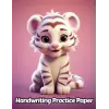 Independently published Tiger Handwriting Practice Paper: Wide Lines With Dotted Midline | For Students Learning To Write Letters | Grades K-2 School | Gift For Safari Animal Lovers | 8.5 x 11 Inch...