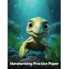 Independently published Turtle Handwriting Practice Paper: Wide Lines With Dotted Midline | For Students Learning To Write Letters | Grades K-2 School | Gift For Wildlife Animal Lovers | 8.5 x 11 I...