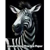 Independently published Zebra Handwriting Practice Paper: Wide Lines With Dotted Midline | For Students Learning To Write Letters | Grades K-2 School | Gift For Safari Animal Lovers | 8.5 x 11 Inch...