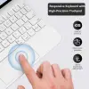 iPad Air 11 2026 8.Nesil M4 Çinli Uyumlu TouchPad Case Magic Keyboard Aydınlatmalı Klavyeli Tablet Kılıfı, Beyaz