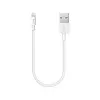iPhone uyumlu 30 cm şarj kablosu, beyaz, 2DK7512B