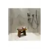 Iroko Ahşap Banyo Taburesi Oturak Step Tool (L)