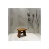Iroko Ahşap Banyo Taburesi Oturak Step Tool (L)
