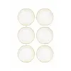 Jaswely Pasta Tabağı 6 Parça Krem 21 Cm