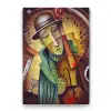 Jazz Serisi Temalı 100x140 cm Duvar Tablosu