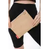 Jüt Clutch Bez Çanta