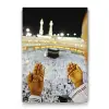 Kabe ve Dua Temalı 50x75 cm Tablo
