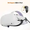 Kablo, 5 Gbps Type-C VR data Şarj Kablosu Oculus Quest 2 için Link Cable 90° Type-C Uç USB 3.2 5 Metre 3A CC1064 Profesyonel Bilgisayar bağlantı Kablosu
