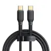 Kablo; Ca-3311 Typec Typec 240W Hızlı Data Şarj 2Mt, Siyah
