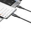 Kablo; Ca-3311 Typec Typec 240W Hızlı Data Şarj 2Mt, Siyah