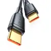 Kablo; Ca-3311 Typec Typec 240W Hızlı Data Şarj 2Mt, Siyah