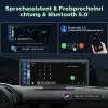 Kablosuz Apple CarPlay ve Android Auto, 2K Ön Dashcamli Araba Stereo, Bluetooth 5.0/GPS/FM/AUX/Mirror Link/64G TF Card, 9.26 İnç Full HD Dokunmatik Ekran Monitör