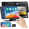 Kablosuz Apple Carplay ve Android Auto, 2K Ön Dashcamli Araba Stereo, Bluetooth 5.0/GPS/FM/AUX/Mirror Link/64G TF Card ile Taşınabilir Carplay 9.26 İnç Full HD Dokunmatik Ekran Monitör