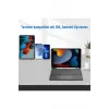 Kablosuz Bluetooth Touchpad Klavye, Tablet Telefon iPad ile Uyumlu, Siyah