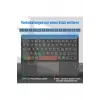 Kablosuz Bluetooth Touchpad Klavye, Tablet Telefon iPad ile Uyumlu, Siyah