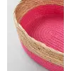Kağıt İp Sepet Pembe