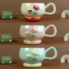 Kahve Kupası, Pastel Çiçek Seramik BM-2364