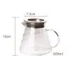 Kahve Sürahisi Borosilikat Cam Coffee Server 600 ml