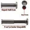 Kapı Dürbünü Çelik Kapı Saten Ayarlanabilir, 50-90 mm, Çap 14 mm