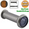 Kapı Dürbünü Çelik Kapı Saten Ayarlanabilir, 50-90 mm, Çap 14 mm