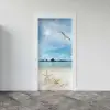 Kapı Giydirme Kapı Sticker Folyosu 3D Deniz Manzarası