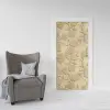 Kapı Giydirme Kapı Sticker Folyosu 3D Sarı Çiçekler