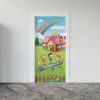 Kapı Giydirme Kapı Sticker Folyosu Bahçe Çocuklar