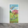 Kapı Giydirme Kapı Sticker Folyosu Bahçe Çocuklar