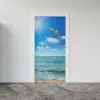 Kapı Giydirme Kapı Sticker Folyosu Deniz Manzara