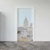 Kapı Giydirme Kapı Sticker Folyosu Galata Kulesi Çizim