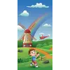Kapı Giydirme Kapı Sticker Folyosu Helikopter Değirmen