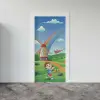 Kapı Giydirme Kapı Sticker Folyosu Helikopter Değirmen