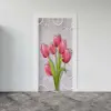 Kapı Giydirme Kapı Sticker Folyosu Kırmızı Gül