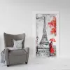 Kapı Giydirme Kapı Sticker Folyosu Paris Yağlıboya