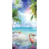 Kapı Giydirme Kapı Sticker Folyosu Sahil Flamingo