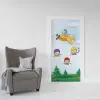 Kapı Giydirme Kapı Sticker Folyosu Uçak Çiçekler