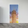 Kapı Giydirme Sticker Folyosu Galata Kulesi