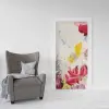 Kapı Giydirme Sticker Folyosu Tuval Çiçek