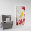 Kapı Giydirme Sticker Folyosu Tuval Çiçek
