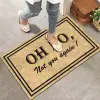 Kapı Önü Paspası - Modern ve Şık Kapı Paspası | Ev, Ofis ve Dış Mekân Kullanımı İçin (Oh No!) 45x65