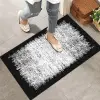 Kapı Önü Paspası - Modern ve Şık Kapı Paspası | Ev, Ofis ve Dış Mekân Kullanımı İçin (Siyah Beyaz Modern) 45x65