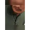 Kararmaz Ince Örme Model Çelik Erkek Kolye Zincir