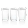 Kare Saklama Kabı, 3X1200 Ml