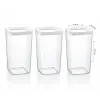 Kare Saklama Kabı, 3X1200 Ml